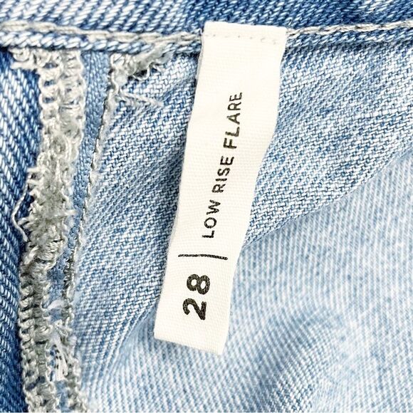 PacSun Light Blue Low Rise Cargo Flare Jeans Size 28 | 6 Y2K Grommet Pac Sun - Picture 12 of 15